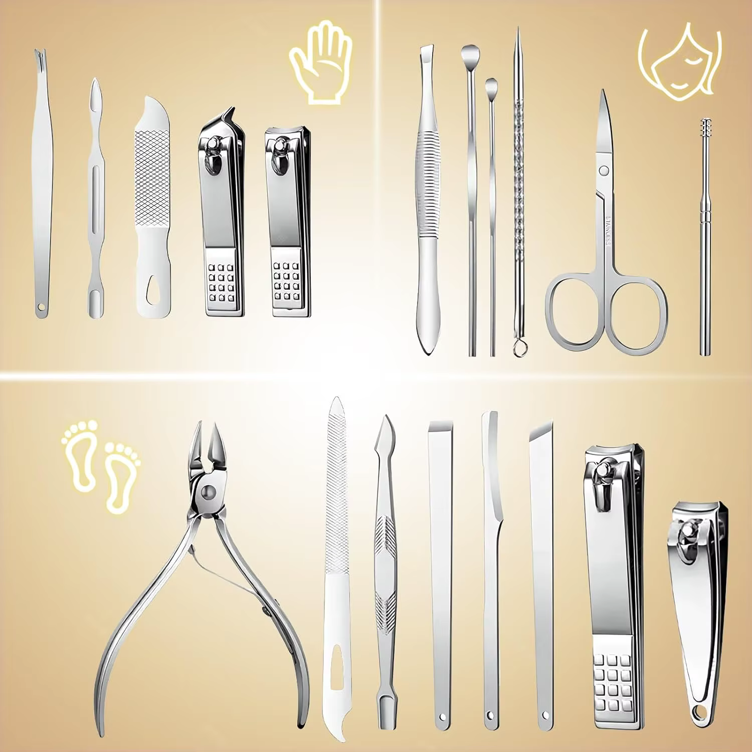 Kit de manucure 19 en 1