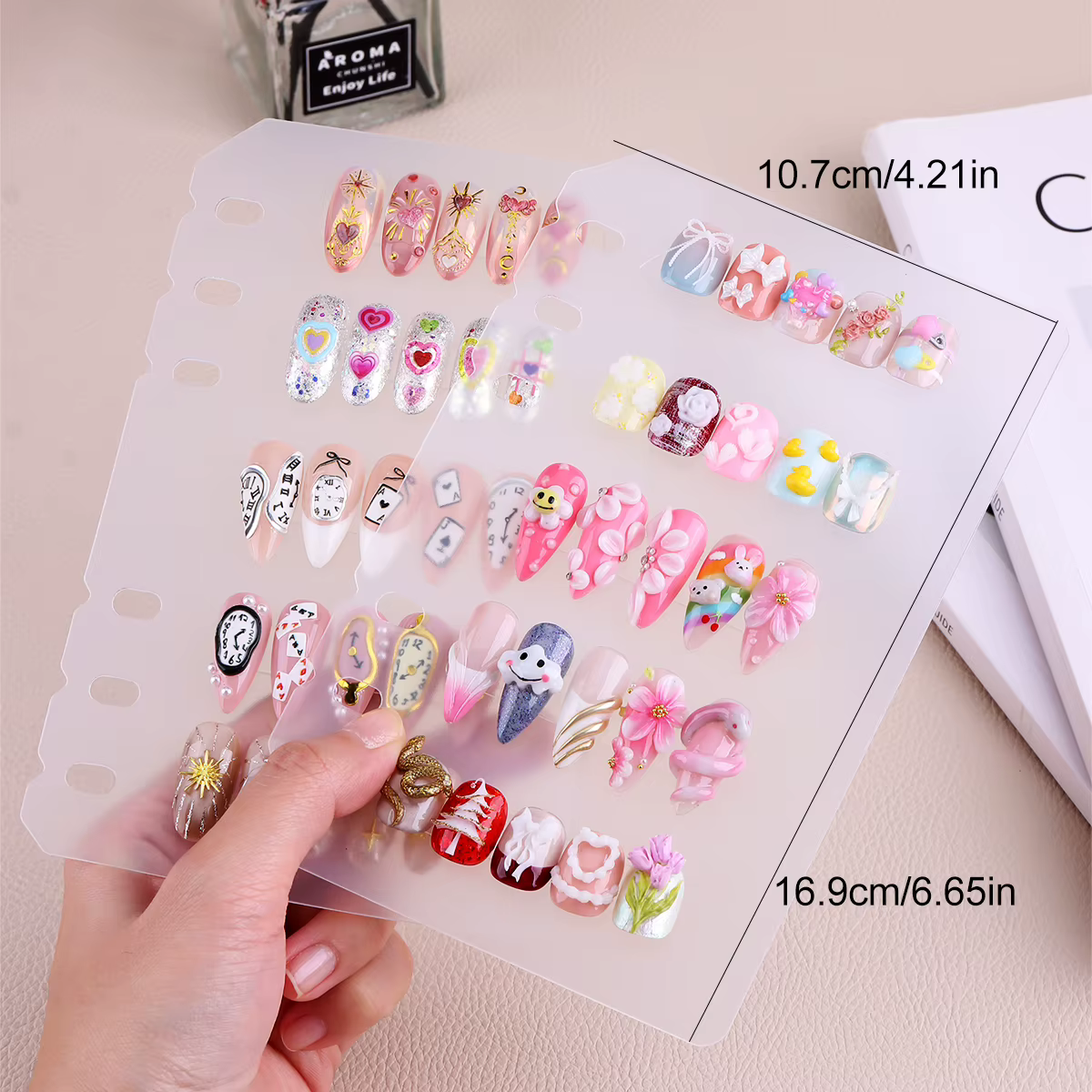 Livre de vitrine pour Nail Art