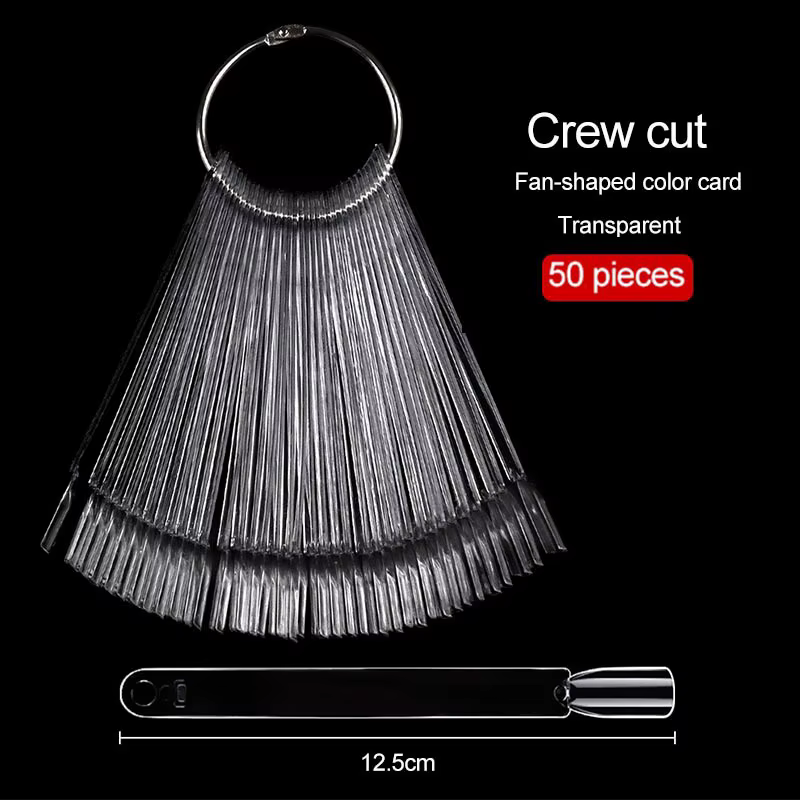 Nouveau 50 pièces produits pour ongles carte en éventail pour vernis