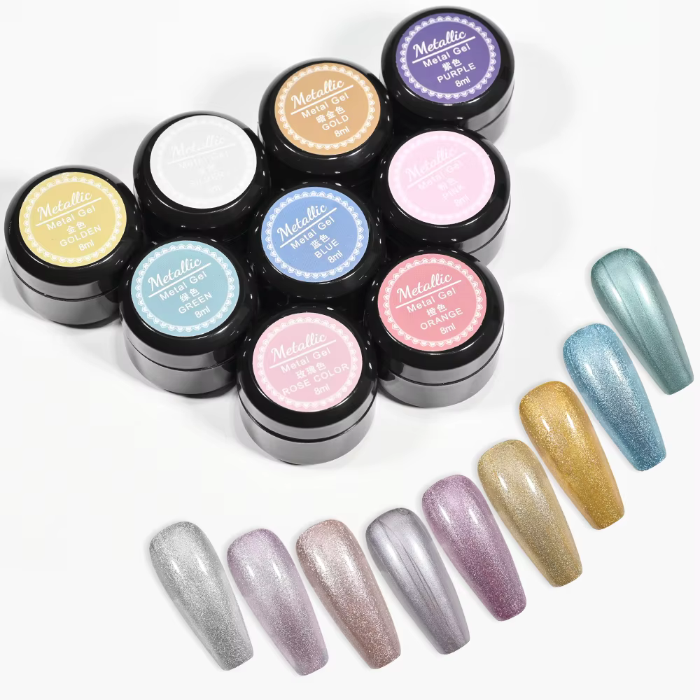 Vernis à ongles Gel métallique peint