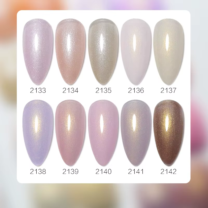 10ml or rose perle coquille Base Gel vernis 10 couleurs Auroras 3D fil