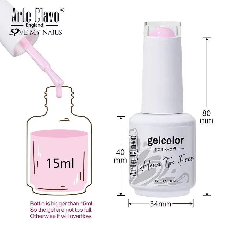 Arte Clavo série rouge vernis à ongles couleurs de fête