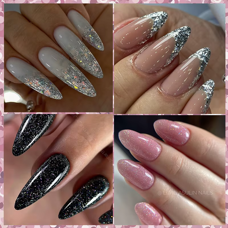 LILYCUTE Extension vernis à ongles Gel paillettes