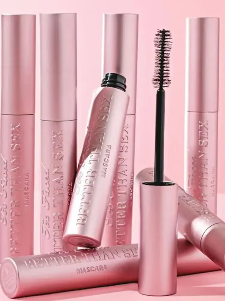 STORSex-Mascara imperméable à l'eau pour les grands yeux, maquillage lisse, nourrissant, résistant à la transpiration, touffu, long volume, rose, aluminium, 8ml