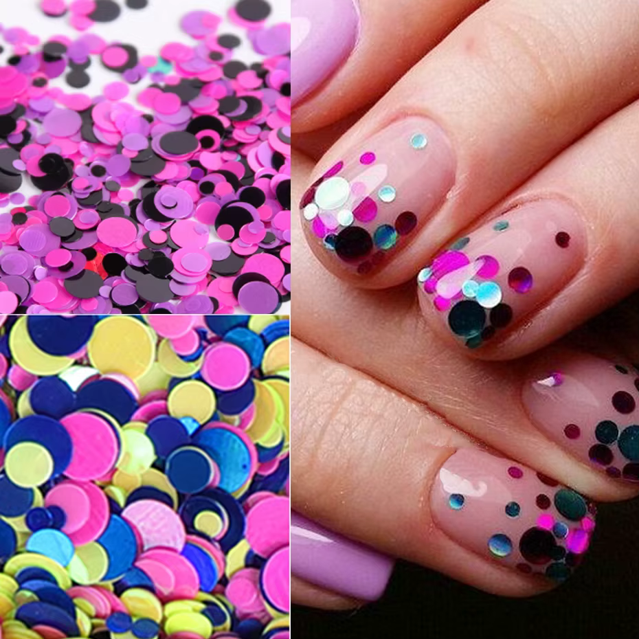 Poudre à paillettes pour ongles
