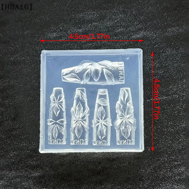 MaveraHBA16 Stampo à ongles fleurs 3D outils