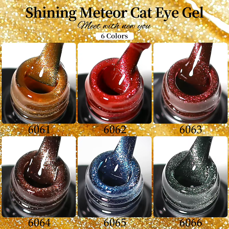 10ml cristal oeil de chat Gel vernis à ongles cerise rubis Gel magnétique tremper UV LED