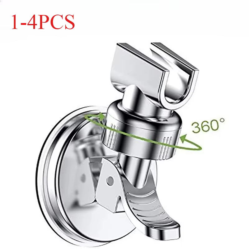 Support de douche à ventouse sous vide forte, pomme de douche à main réglable, support mural, Base de douche rotative pour salle de bain, 1 à 4 pièces