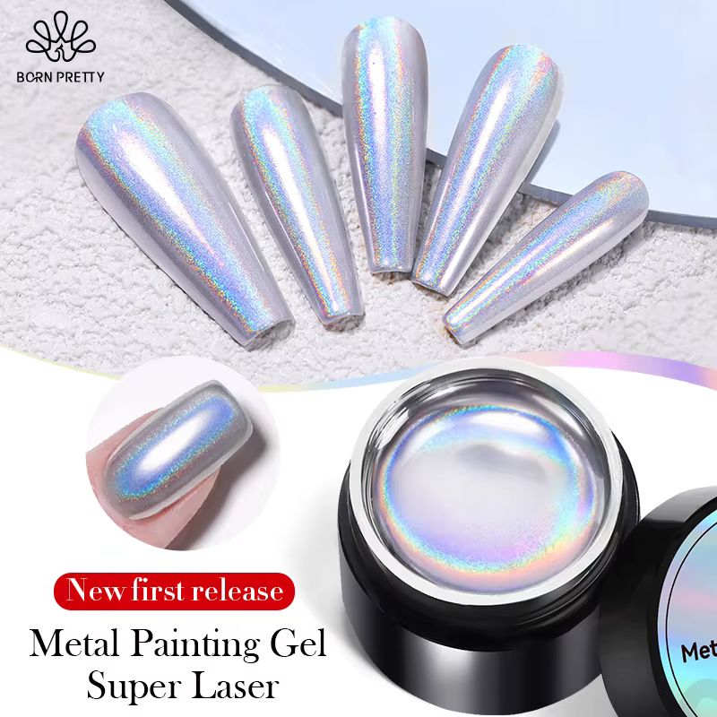 BORN PRETTY – vernis à ongles Gel Super métallique