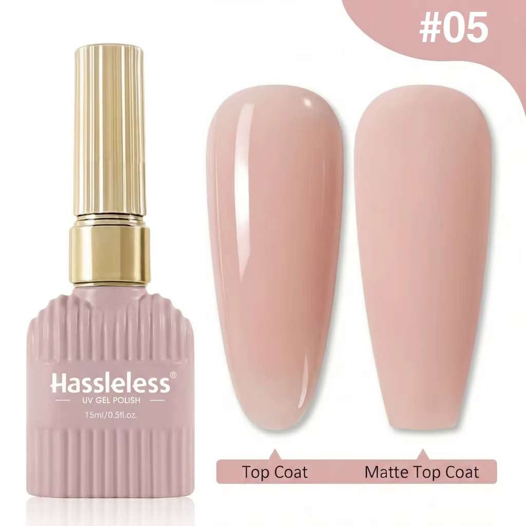 Sans tracas # Vernis Gel Rose Nude Transparent 05