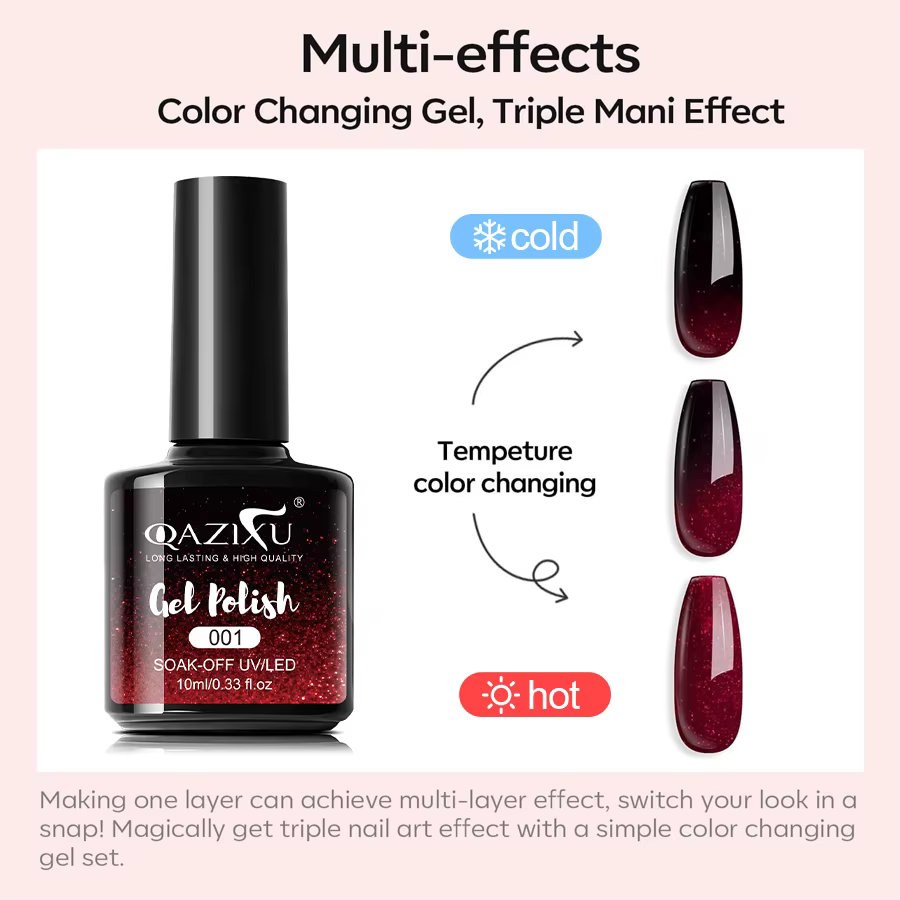 Vernis à ongles Gel thermique 10ml
