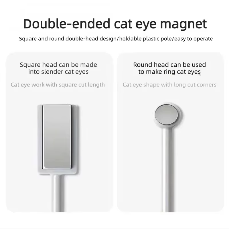 Lot de 4 Aimants pour Vernis à Ongles Effet Œil de Chat