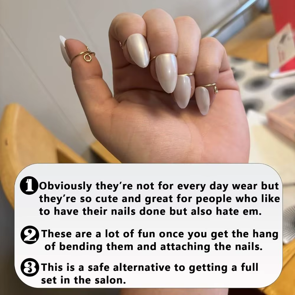 Anneaux d'ongles réutilisables
