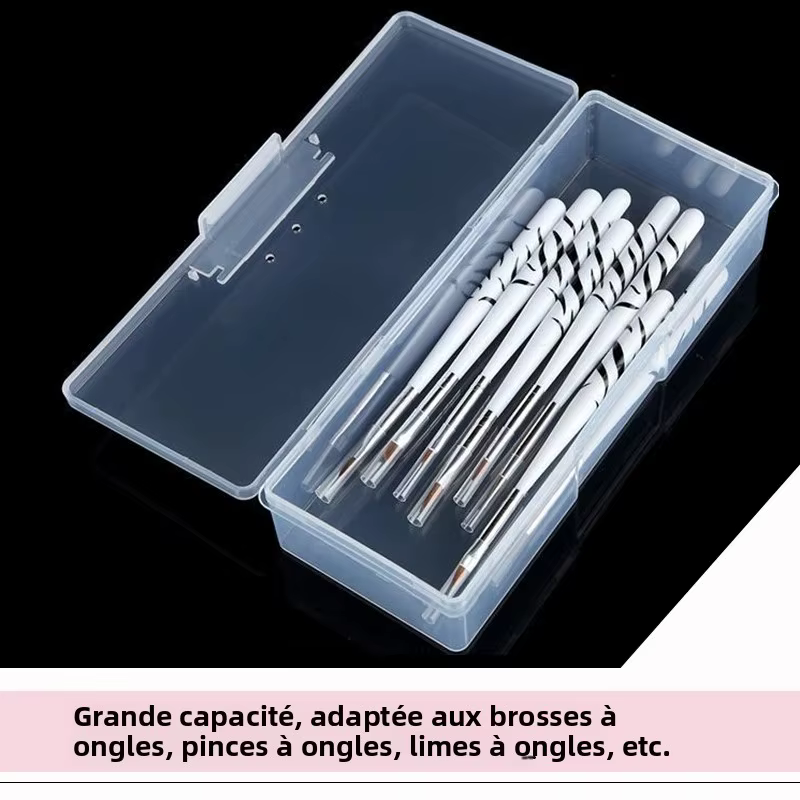 Conteneur de rangement pour Nail Art rose clair