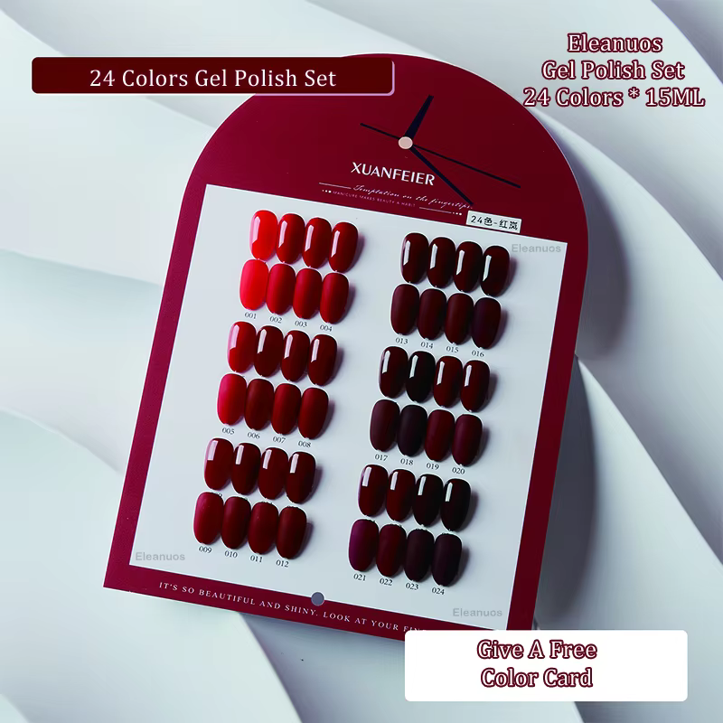 Elefil os-Verhéritage à Ongles en Gel Rouge pour Photothérapie