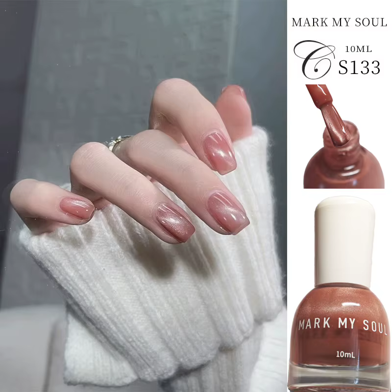10mlx4[55/112/132/133] Vernis à ongles huileux effet œil de chat pour usage quotidien