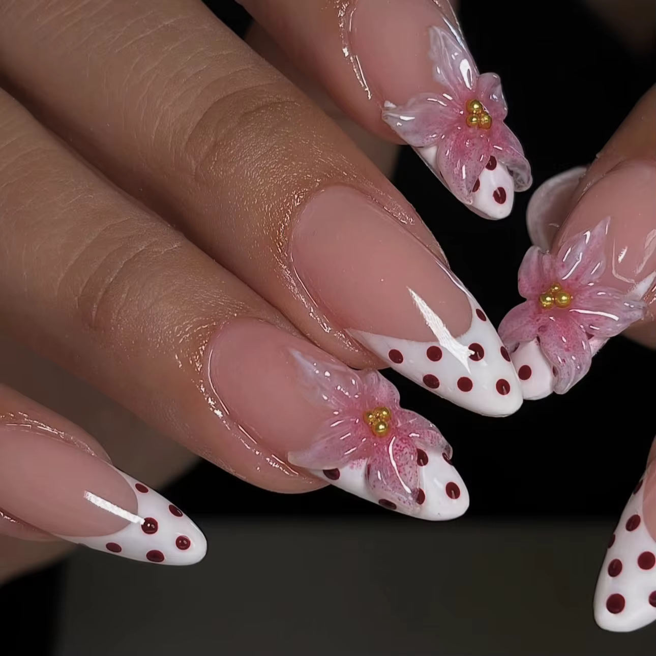 Faux ongles 3D pour femmes et filles