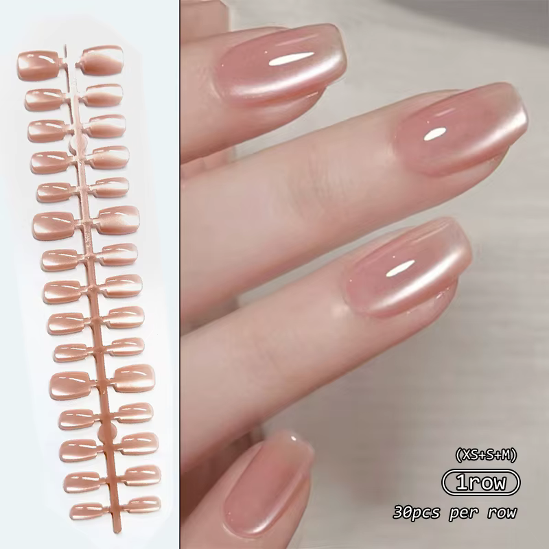 30 pièces pointe d'ongle faux ongles mode portable