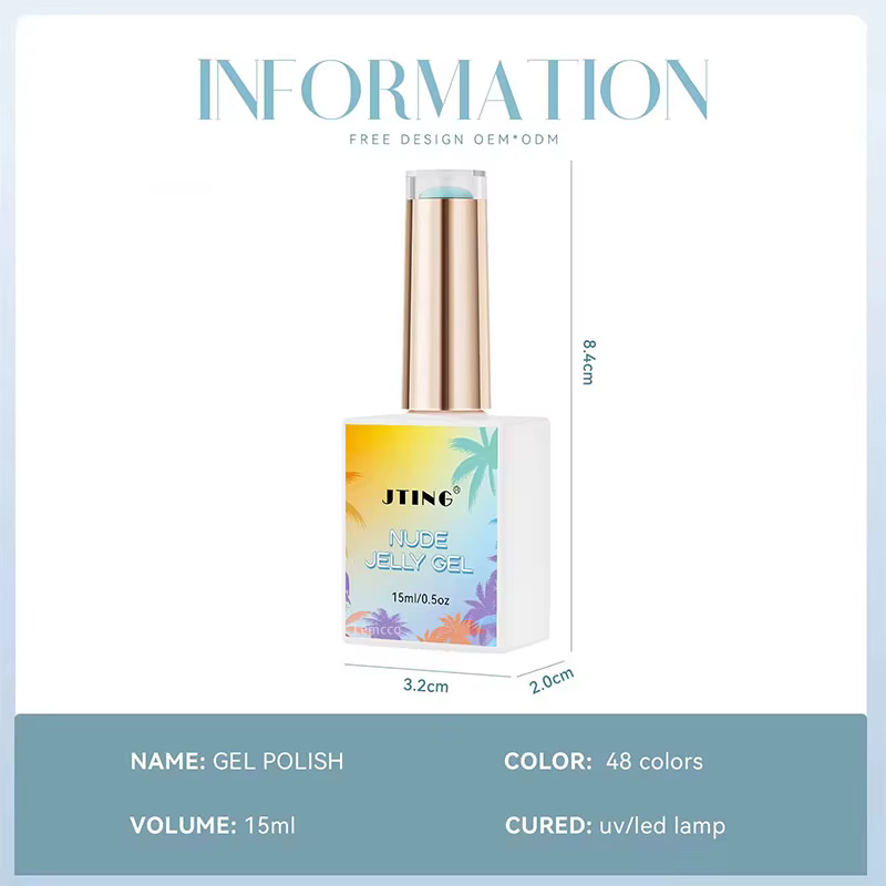 Eleanos – ensemble de vernis Gel gelée transculent haut de gamme