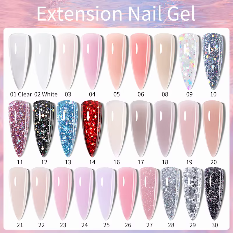 LILYCUTE Extension vernis à ongles Gel paillettes
