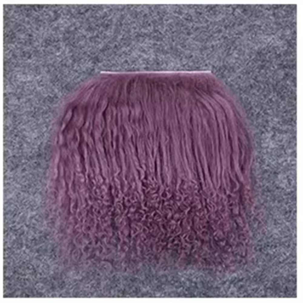 Faux cheveux BJD, rangée de cheveux, perruque de synthèse brute, crochet fait à la main, trames de cheveux, bricolage, trames de cheveux, accessoires de poupées