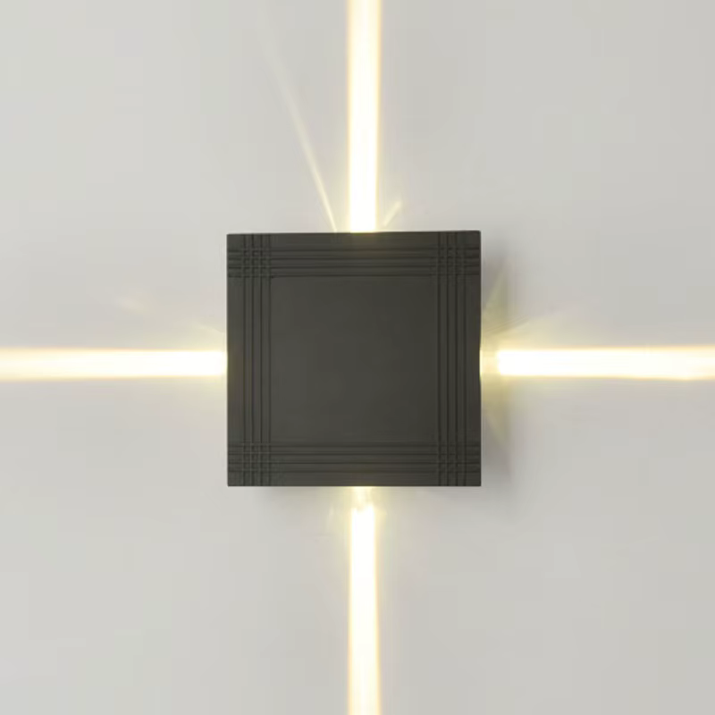 Applique murale LED extérieure étanche IP65, éclairage mural bidirectionnel (haut et bas)