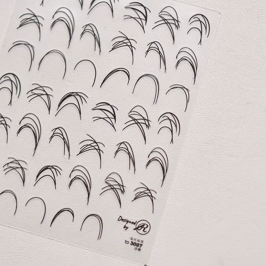 Autocollant pour ongles en relief 5D