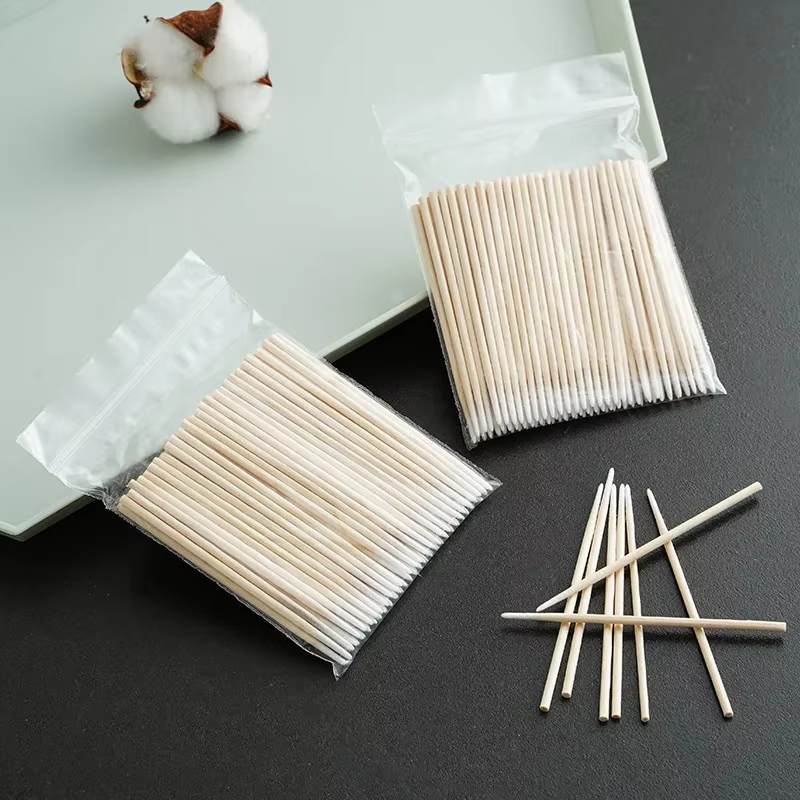 100-3000 ongles bois coton-tige bâtons propres dissolvant de vernis