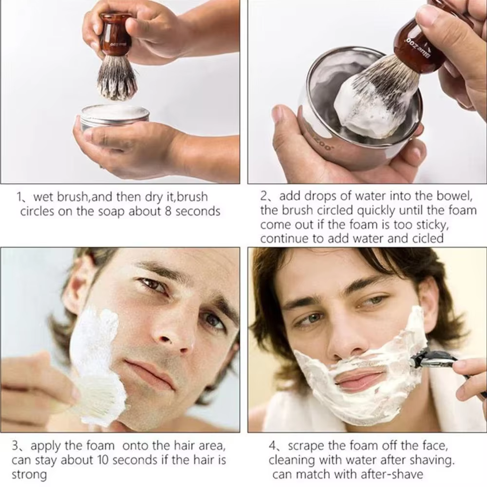 Barre de savon pour le rasage des oreilles, Texture lisse faite à la main, crème de rasage en mousse biologique pour hommes, rafraîchissement du visage et entretien de la nettoyage
