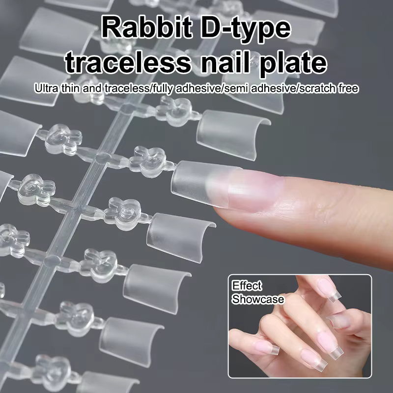 Faux ongles transparents Super D Arc longs