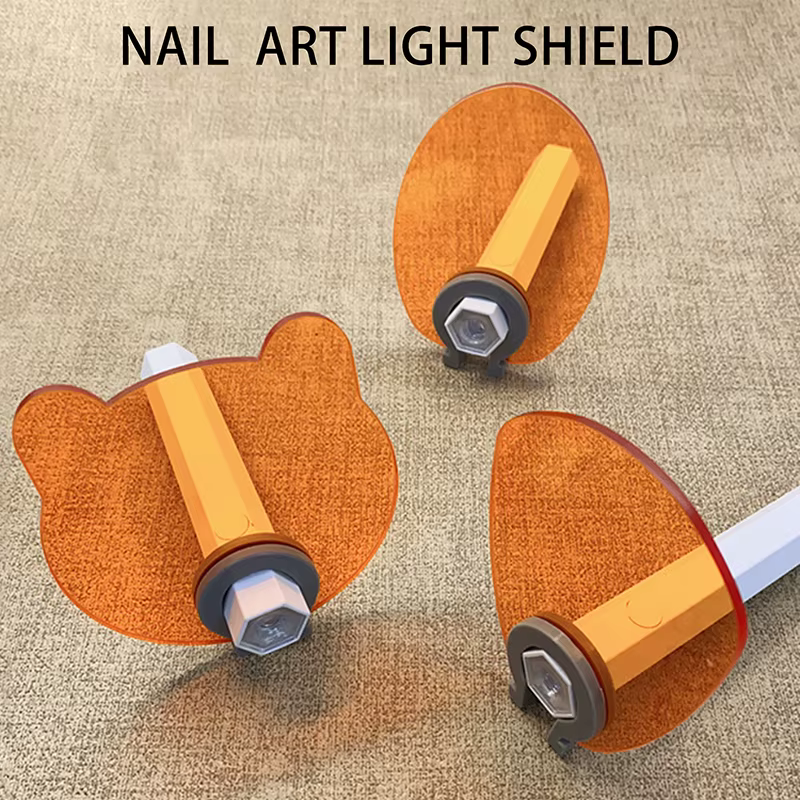 Accessoires pour salon de beauté des ongles, pare-lumière acrylique pour lampe UV à ongles droits, lunettes de protection anti-lumière bleue