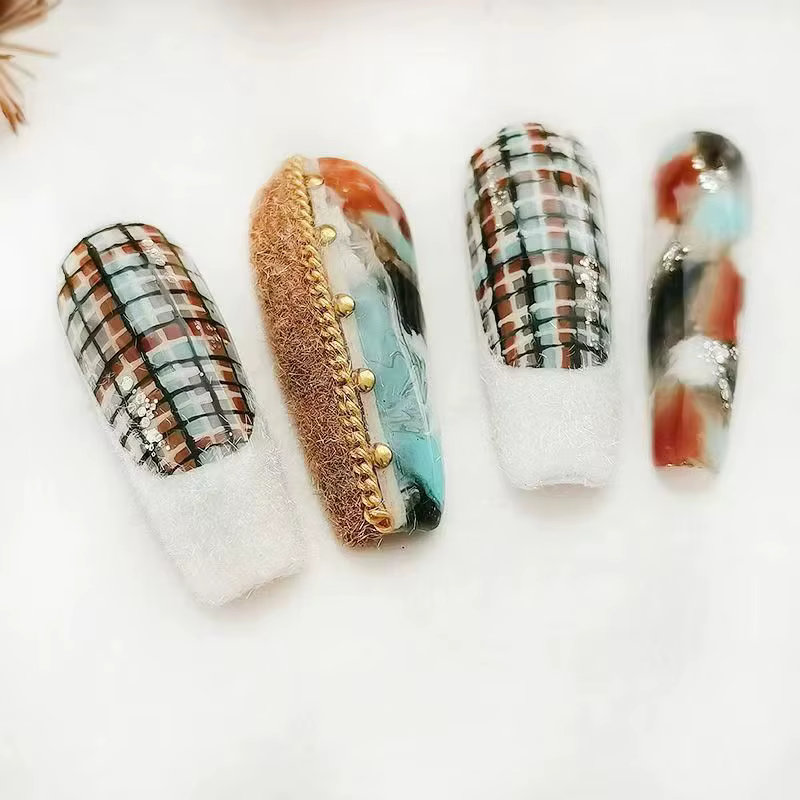 Poudre de velours pour ongles d'hiver