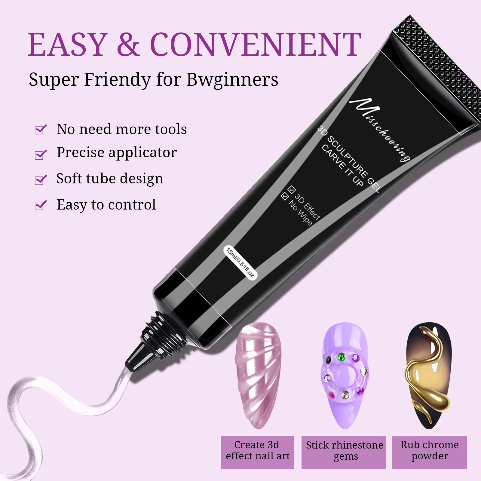 Gel 3D – Gel de modélisation pour Nail Art