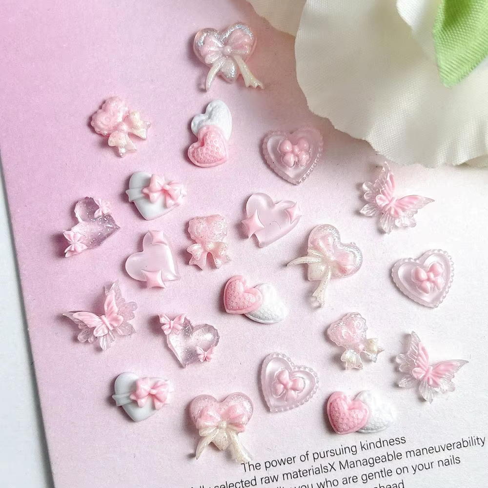 Breloques pour ongles en résine