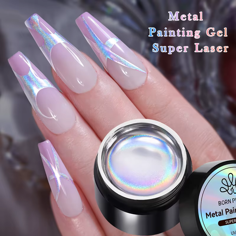 BORN PRETTY – vernis à ongles Gel Super métallique