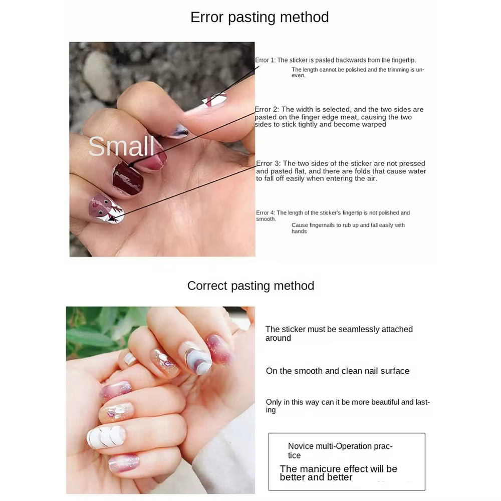 Autocollants pour ongles en Gel