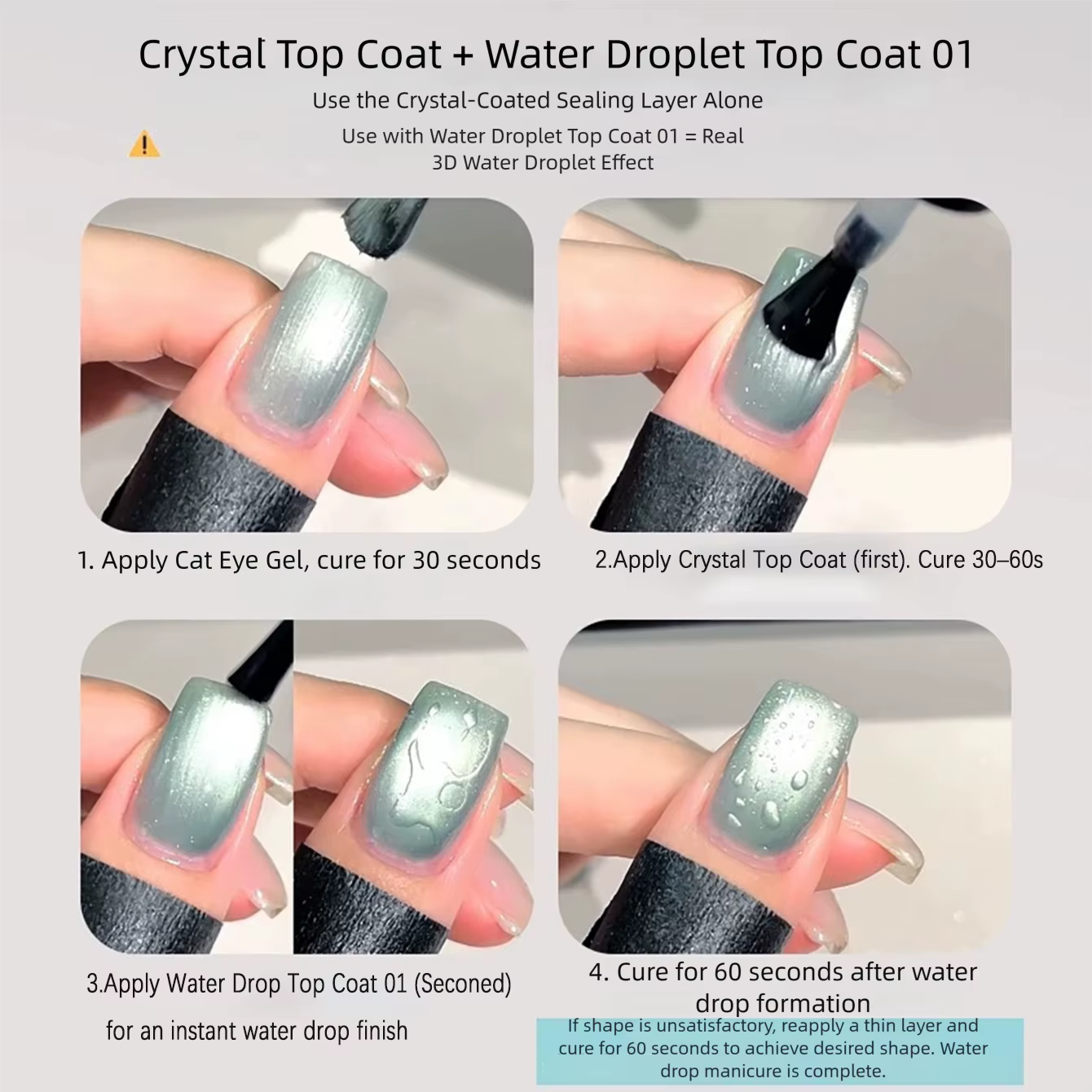 MIANEL 2026 Nouvelle Collection Été 10ML Gel de Finition Effet Goutte d'Eau