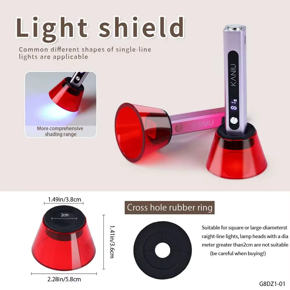 Protection Épaissie pour Lampe à Ongles Anti-Lumière Bleue Anti-Éblouissement