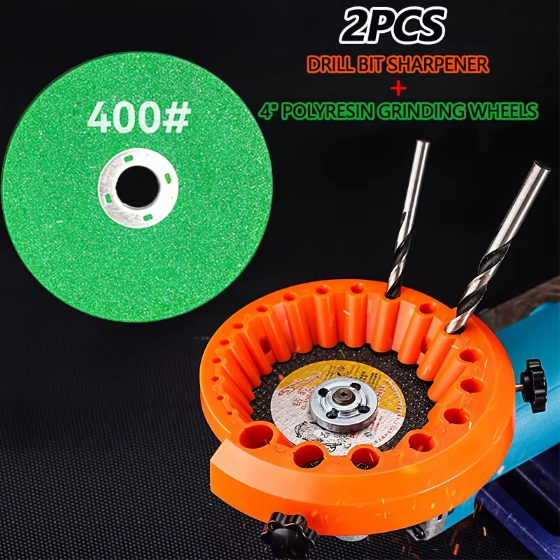 Accessoires d'outils : Meuleuse électrique multi-spécifications pour embouts de perceuse, outil auxiliaire de meulage, accessoire orange pour embouts de perceuse