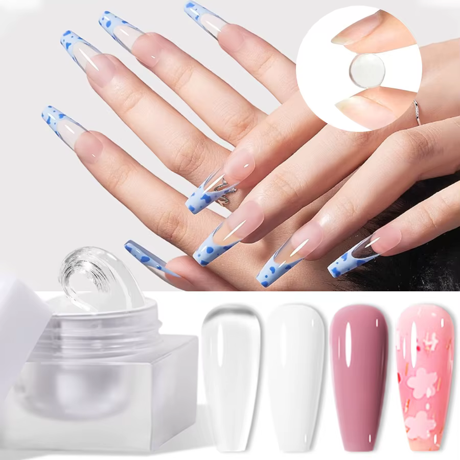 RS NAIL 5g antiadhésif main solide Extension vernis à ongles Gel gelée nu rose clair