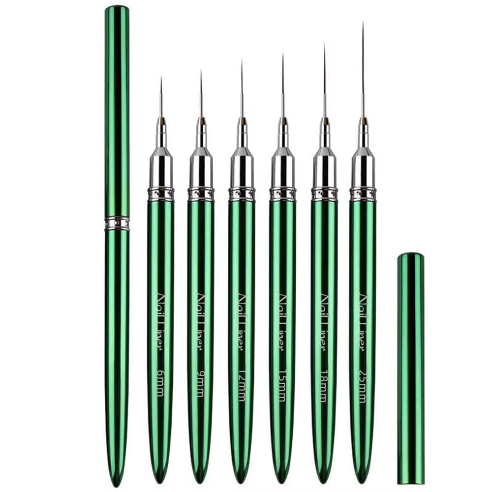 Liner vert en métal pour Nail Art