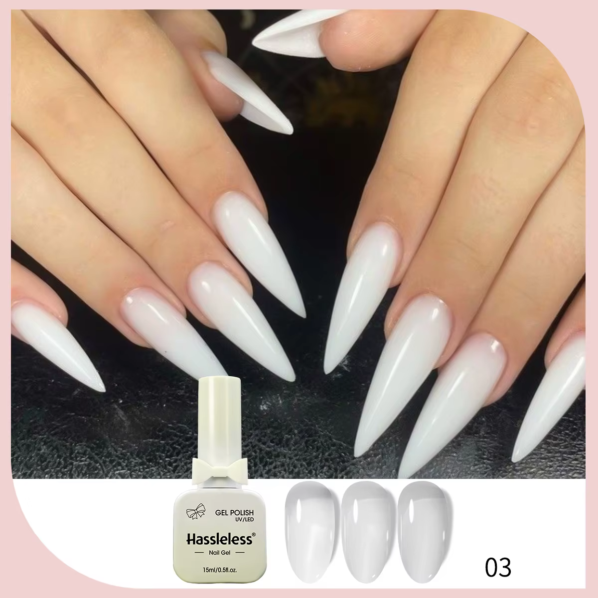 Un flacon de 15 ml de vernis à ongles gel transparent