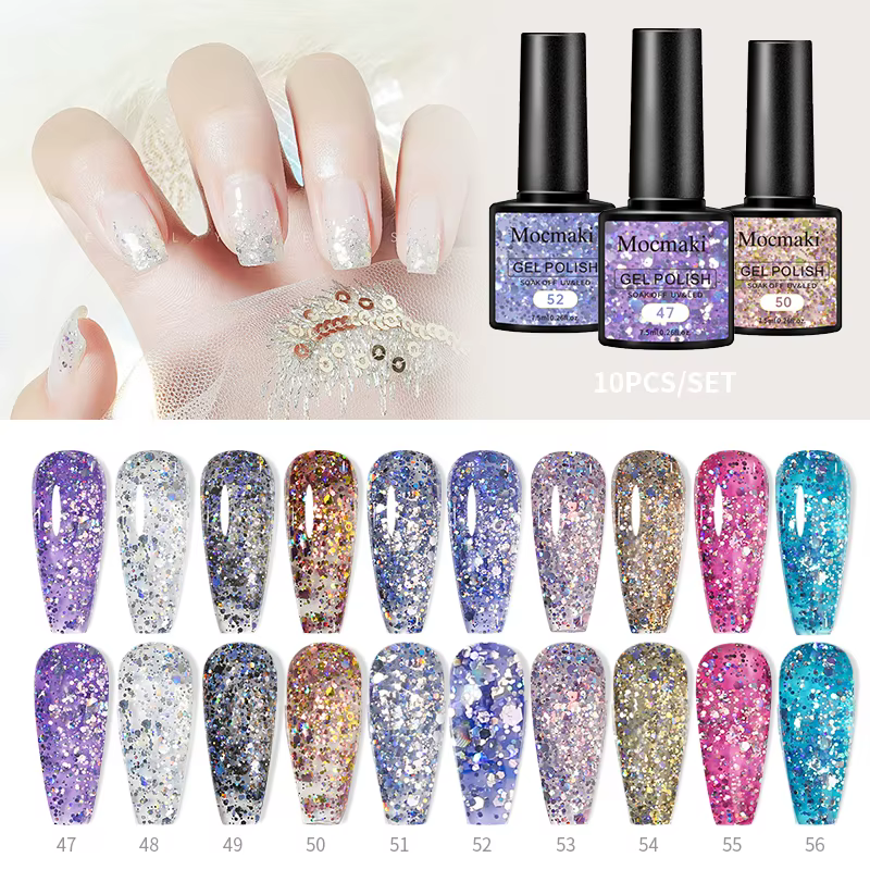 Kit de vernis à ongles en gel 10 pièces/ensemble