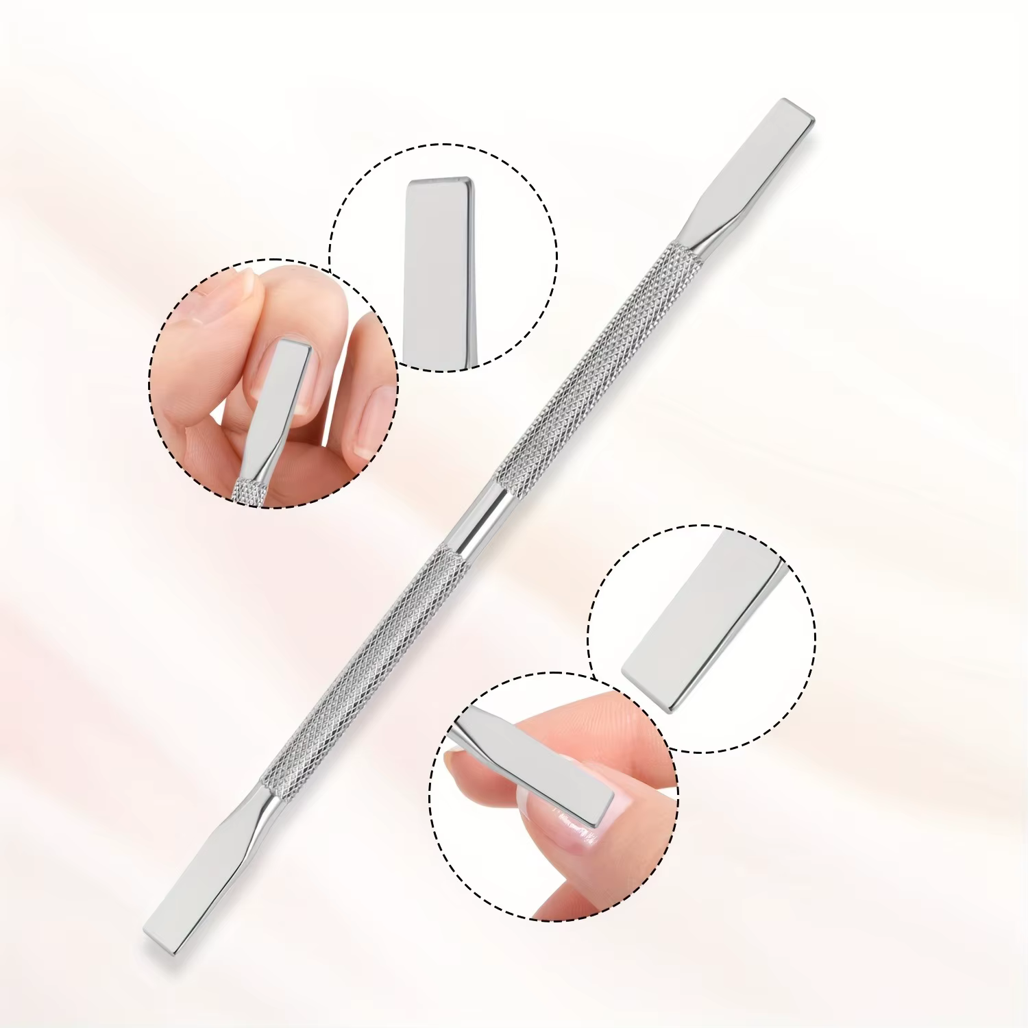 Pousse-ongles en acier inoxydable
