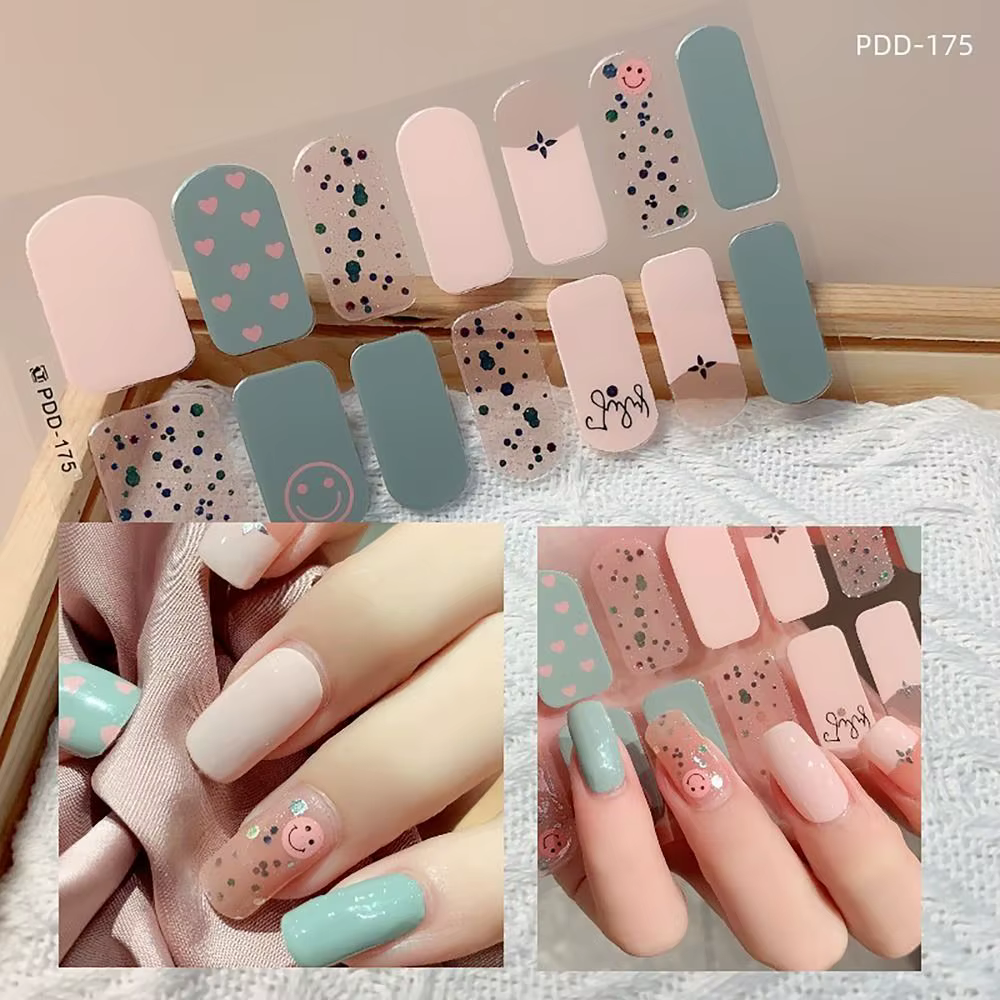 Autocollants pour Verhéritage à Ongles en Gel Semi-durci