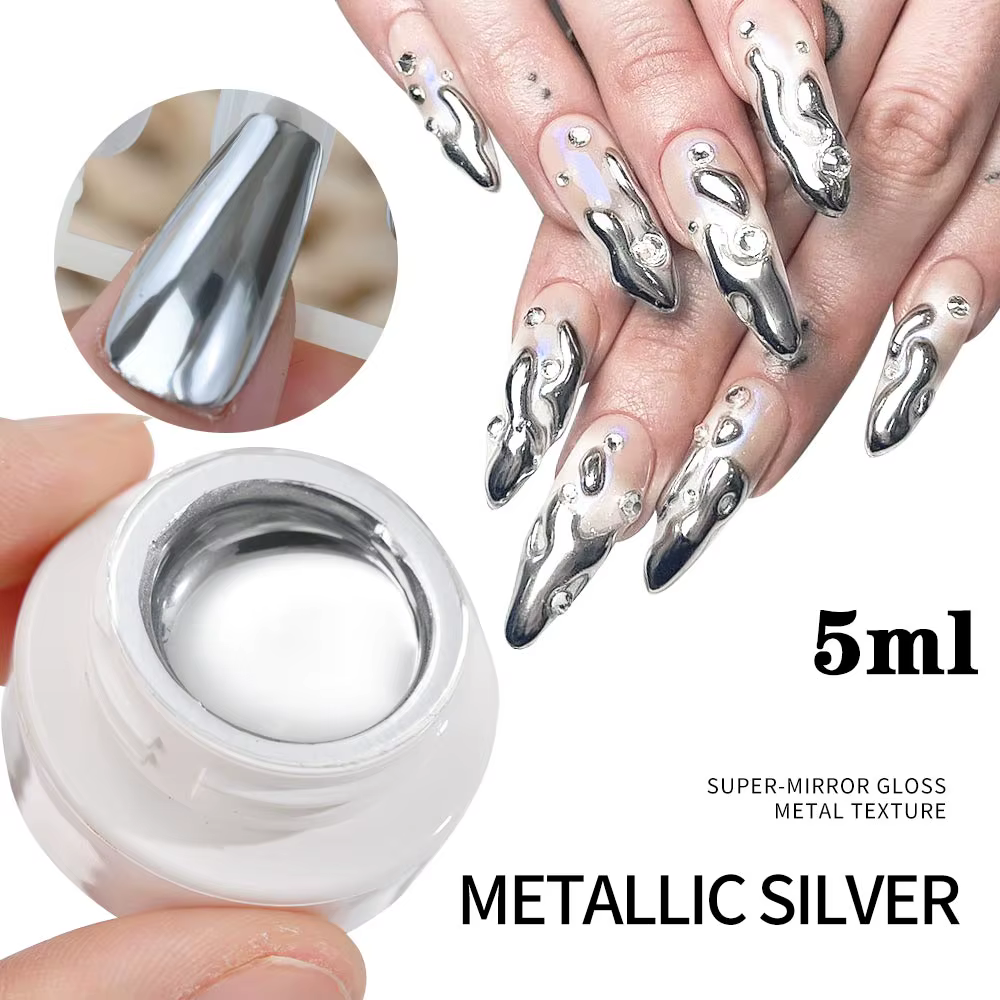 Vernis à ongles en Gel métallique Super brillant