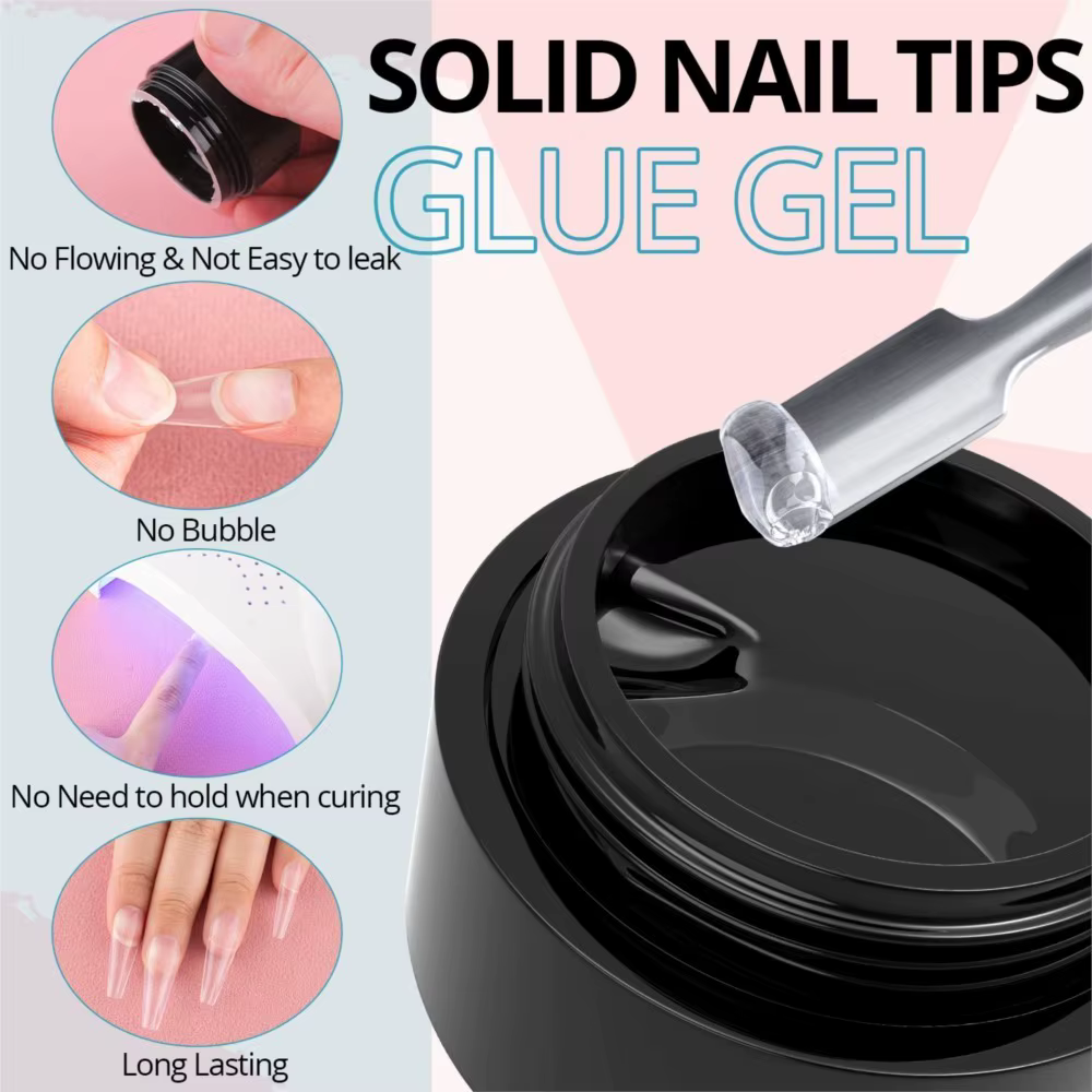 Colle à ongles en Gel solide
