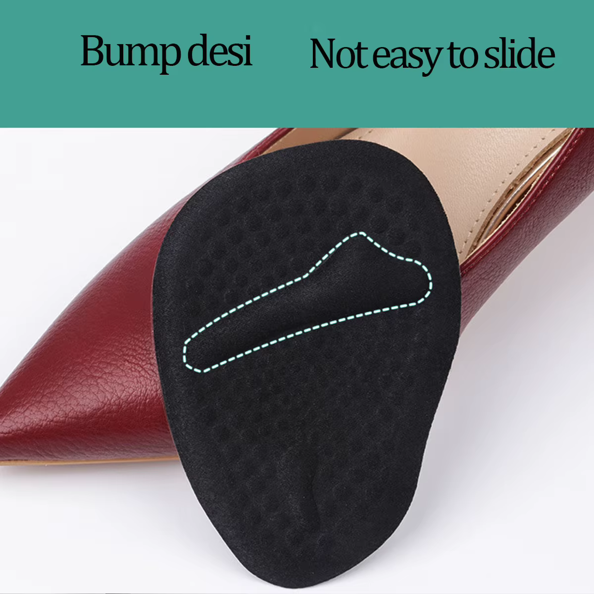 Coussinets métatarsiens en gel pour femme – Coussins auto-adhésifs pour l'avant-pied pour talons hauts et sandales | Semelles intérieures antidérapantes pour soulager la douleur