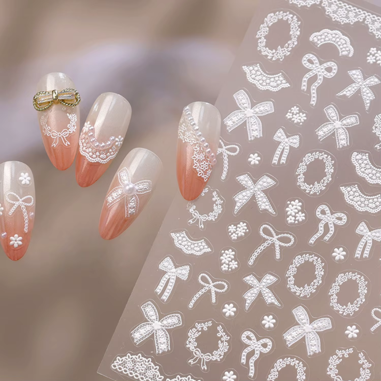 Autocollant 5D pour ongles