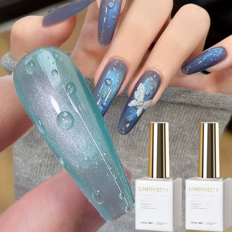 Gel à ongles auto-formant effet goutte d'eau